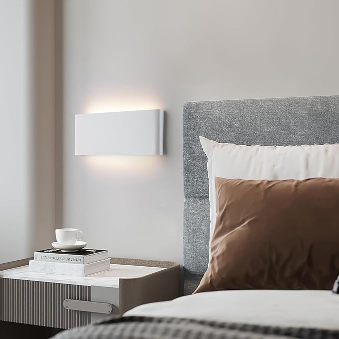 Mille Lucciole 11"Modern LED vanity light,15W Dimmable 5 CCT (3000K-6500K) Adjustable Wall Lamp,Up and Down Wall Lighting,Indoor Wall Sconce for Bedroom,Staircase,Hallway,Dressing Table, 2 Pack（White）