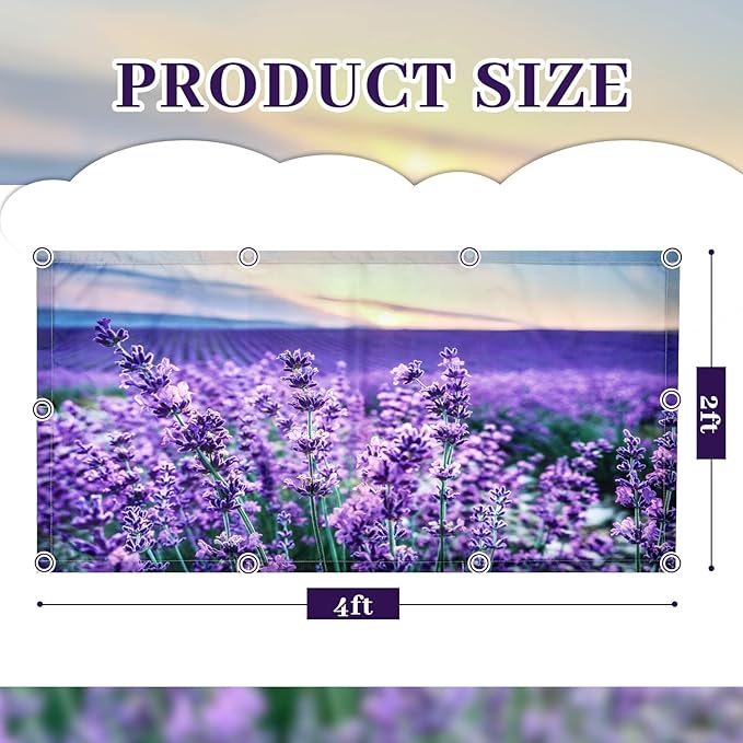 Hortsun 6 Pcs Fluorescent Light Covers - 4 x 2 Feet Magnetic Light Filters, Ceiling Lights Covers for Classroom Fluorescent Shade, Hospitals, School Office Cubicle Decor(Lavender)
