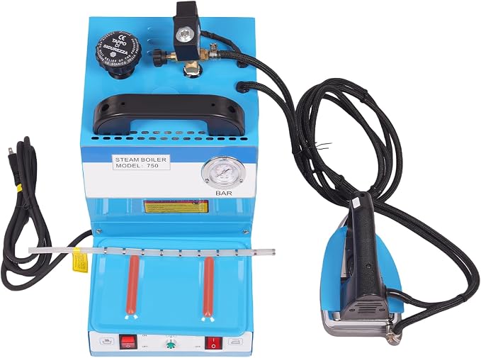 Laundry Boiler Steamer Iron, 1600W Commercial Curtain Electric Iron with Boiler, Steam Quantity & Temp Adjustable Countertop Ironing Station, for Laundry, Tailor Shop, Clothing Store