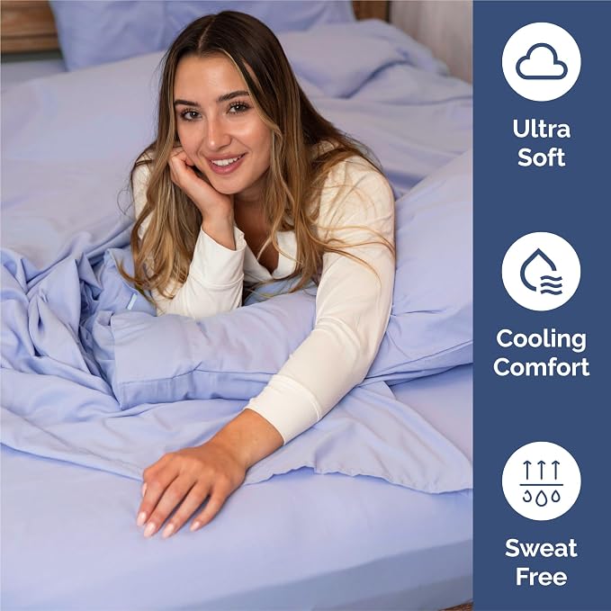 Split King 7 Piece Sheet Set - Comfy Breathable & Cooling - Soft Hotel Luxury Bedding Set with 8-16 Inch Deep Pockets - 1 Flat & 2 Fitted Sheet & 4 Pillowcases - Wrinkle Free & Easy Care - Lavender