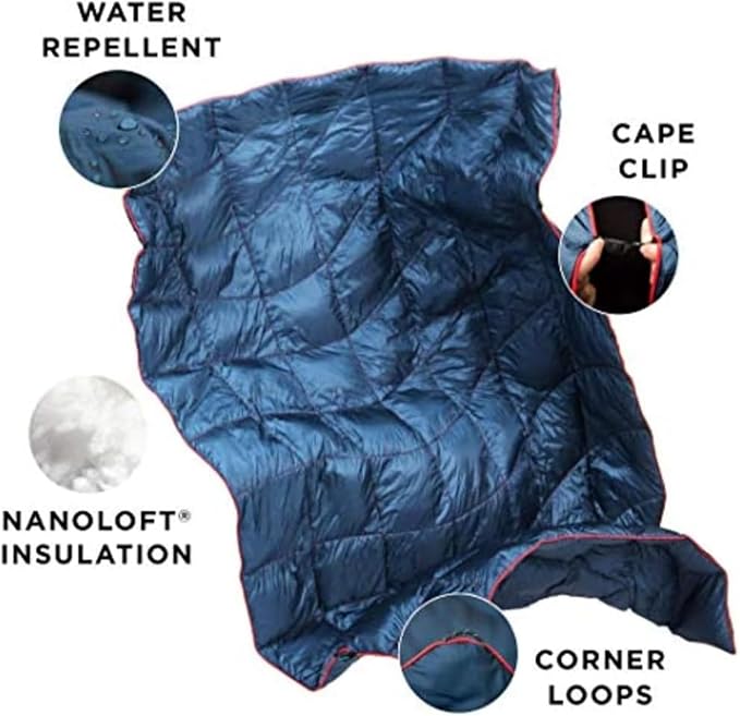 Rumpl NANOLOFT Puffy Blanket - Patina Pixel Fade - Travel
