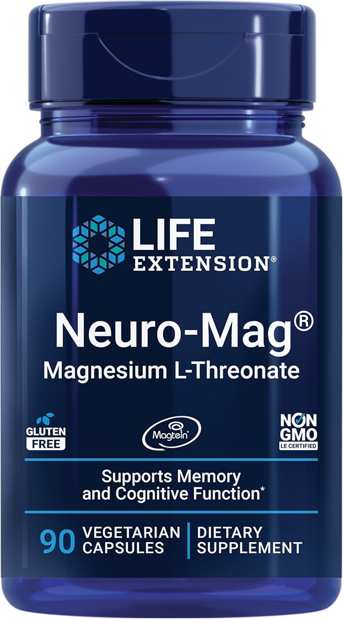 Life Extension Super K, Vitamin K1, Vitamin K2 mk-7, Vitamin K2 mk-4 & Neuro-mag Magnesium L-threonate, Magnesium L-threonate