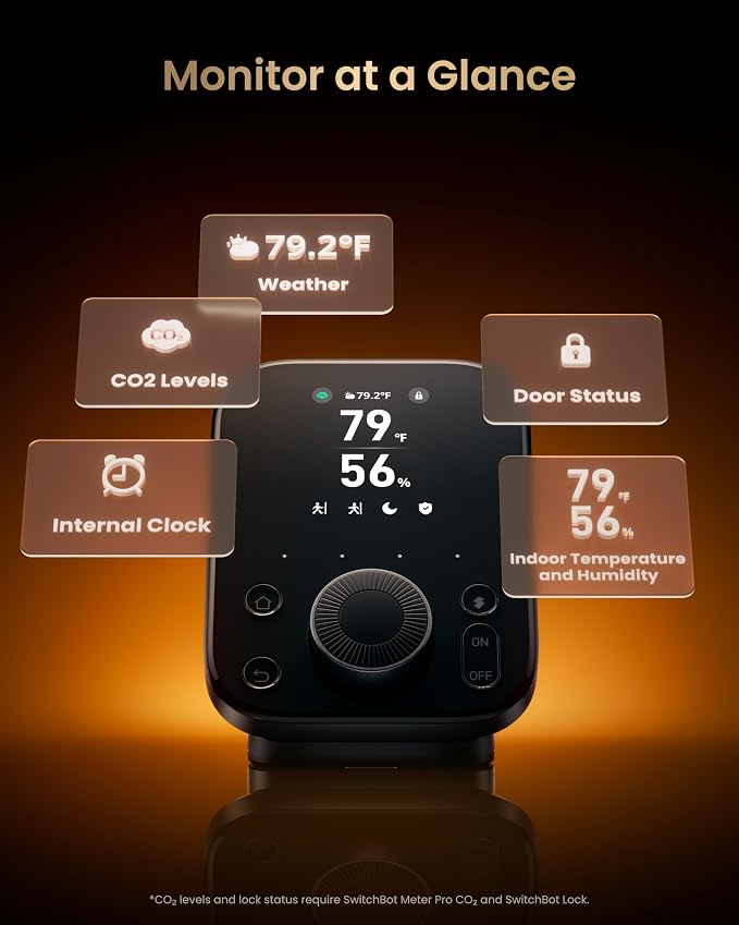 SwitchBot Universal Remote Control with Hub 3, Multi-use Smart Remote with Customize App, Control 25 IR/Bluetooth Devices and 10 Scenes, Compatible with TV/AC/SwitchBot BLE Devices