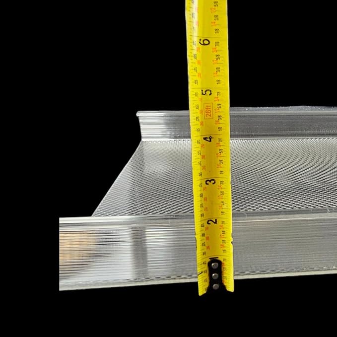 FP FLUOROLITEPLASTICS WE'VE GOT YOU COVERED Wrap Around Replacement Light Cover | Clear Prismatic Acrylic | Designed for 2 OR 4-Light wrap-Around Fixture (F-4077, 47-15/16″ (L) x 14.0″(W) x 2"(H))