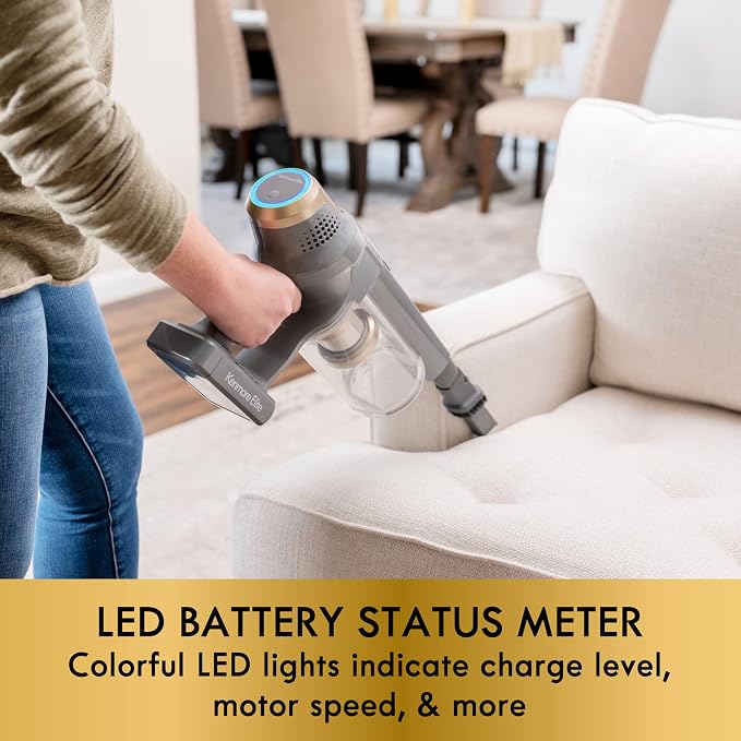 Kenmore Elite DS4095.01 CSV Max Upgrade Brushless Cordless Stick Vacuum | EasyReach Wand, HEPA Filter & LED Headlight, Converts to Lightweight Handheld