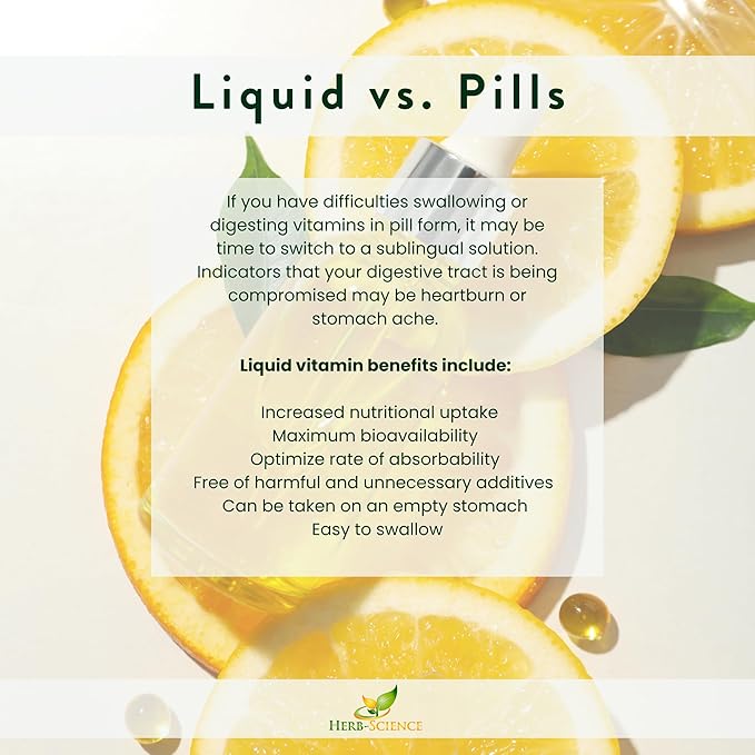 Liquid Vitamin B6 Drops 8 Fl Oz – Large Bottle High Absorption Pyridoxine for Energy Mood Nervous System Support – Vegan Non-GMO Alcohol Free B6 Supplement – Better Than Capsules Pills