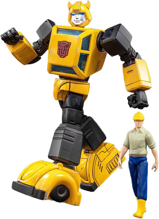 YOLOPARK Transformers G1 Bumblebee Action Figure-Diecast Version,AMK PRO Series 6.3 Inch Highly Articulated Transformer Toys for Ages 15 and Up,Non-Converting Bumblebee Model Kit
