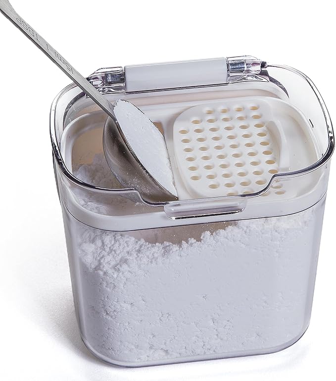 Progressive International Prepworks ProKeeper Kitchen Clear Food Baker's Kitchen Storage Organization Canister Set (Mini Multipurpose 1.5-Cup) (2-Piece)