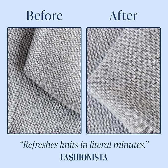 Nori Trim Fabric Shaver - Lint Remover for Clothes & Furniture Couch Pilling - Sweater Pill Remover - Clothes Shaver with 6 Precision Blades - Wireless and Rechargeable - White