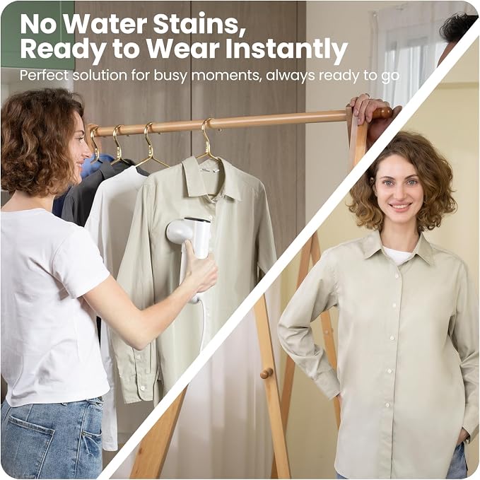 Neakasa Magic 1 Vacuum Steamer for Clothes, Handheld Travel Garment Steamer, 2300Pa Suction for Fabric Grip, Featuring Exclusive AirIron Technology (for 110-120V Use)