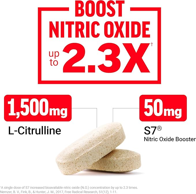 Force Factor Score! XXL Nitric Oxide Booster Supplement for Men with L-Citrulline, Horny Goat Weed, Black Maca, & Tribulus Terrestris to Increase Stamina, Energy, and Physical Performance, 30 Tablets