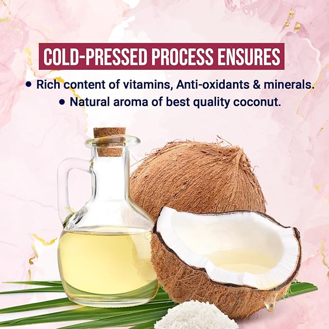 "Huile de Coco Vierge Extra 100% Biologique Parachute Advansed SkinPure à l'Huile de Rose | Hydratant Visage et Corps | Pour une Peau Douce, Lisse et Rajeunie | Stimule le Collagène | Pressée à Froid | 200 ml | Pot en Verre"