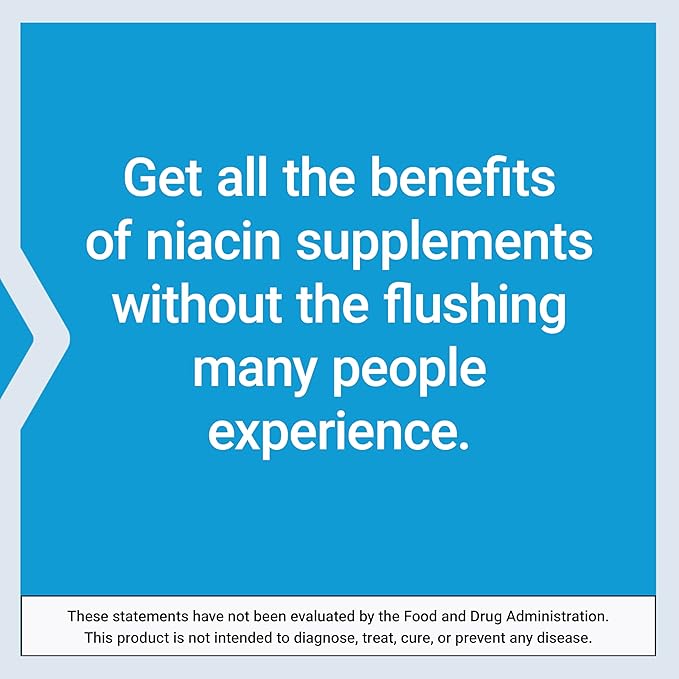 Life Extension Niacine sans rougissement, B3 pour la santé cardiaque, le cholestérol et l'énergie, sans OGM, sans gluten, 100 gélules (lot de 2)