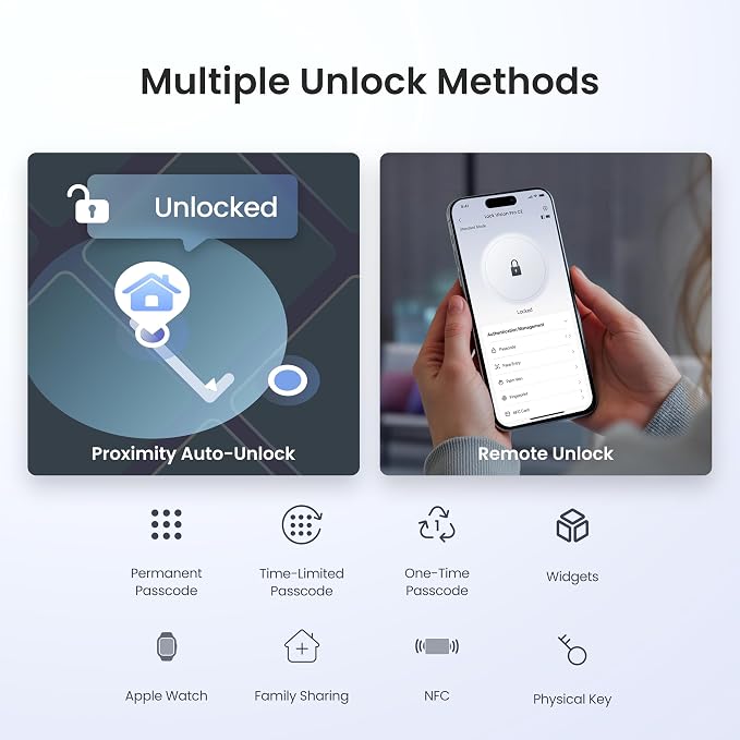 SwitchBot Lock Vision Pro Smart Lock, 3D Face Recognition + Palm Vein + Fingerprint, Keyless Entry Deadbolt for Front Door, 12-Month Battery, WiFi No Hub, Auto-Lock, Matter, Apple Home, Alexa, Google