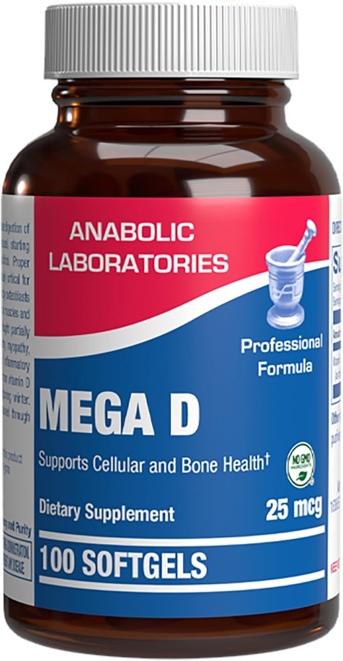 Vitamine D3 1000 UI à Absorption Élevée - Formule Clinique de Vitamine D pour Adultes Hommes et Femmes pour le Soutien des Os, des Dents, des Muscles, de l'Humeur et du Système Immunitaire - Vitamine D3 25 mcg Facile à Avaler - 100 Portions
