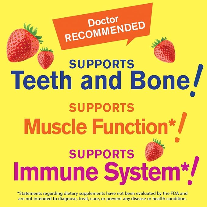 WellYeah Vitamin D3 5000 IU (125 mcg) Extra Strenght Gummies -for Bone Health, Immune Booster, Bone and Teeth Support -Non GMO, Gluten Free, Nut Free, Vegetarian -Strawberry Flavor -60 Gummies