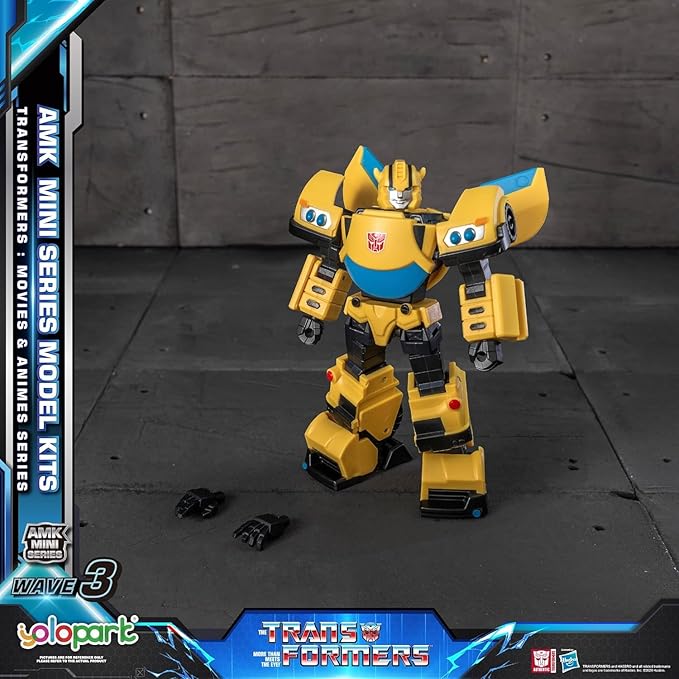 YOLOPARK Transformers Toys 6+1 Pack,AMK MINI WAVE3 Series 4.7" Highly Articulated TF3 Optimus Prime and Megatron,IDW Orion Pax and Bumblebee,G1 Ironhide Rachet Action Figures for Ages 8+,No Converting