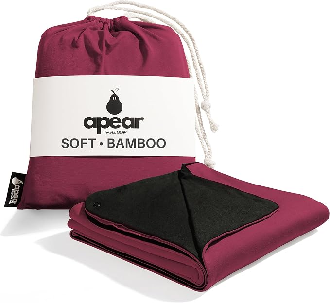 16-in-1 Compact Travel Blanket with Bag – Reversible, Ultra Soft Bamboo Airplane Blanket with Hidden Pocket – Packable for Flights & Travel Essentials (Semi-Weighted, Double Layer)