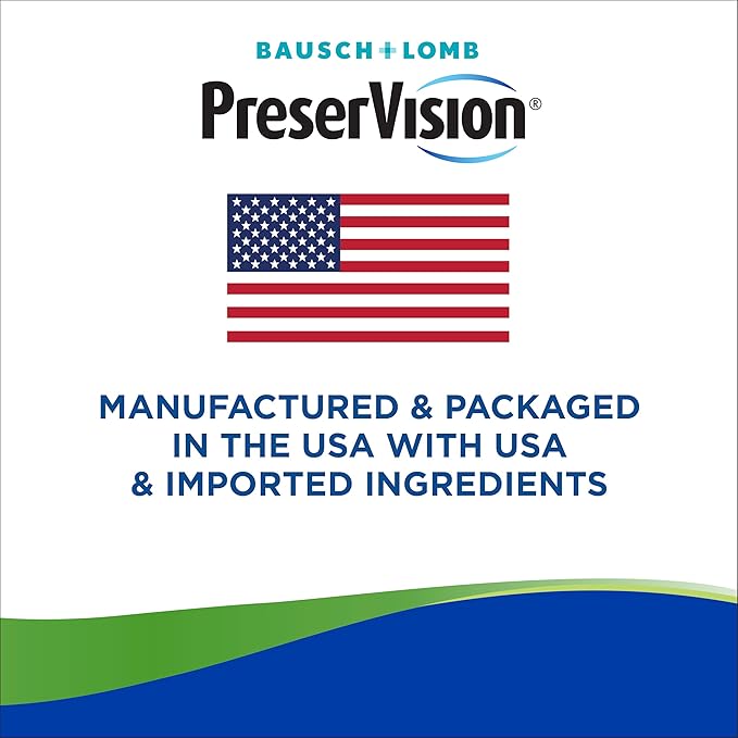 PreserVision AREDS 2 Eye Vitamin & Mineral Supplement with OCUSorb, 120 Vegan Soft Gels, Contains Lutein, Zeaxanthin, Vitamin C & E, Zinc, & Copper, Eye Health Supplements for Adults