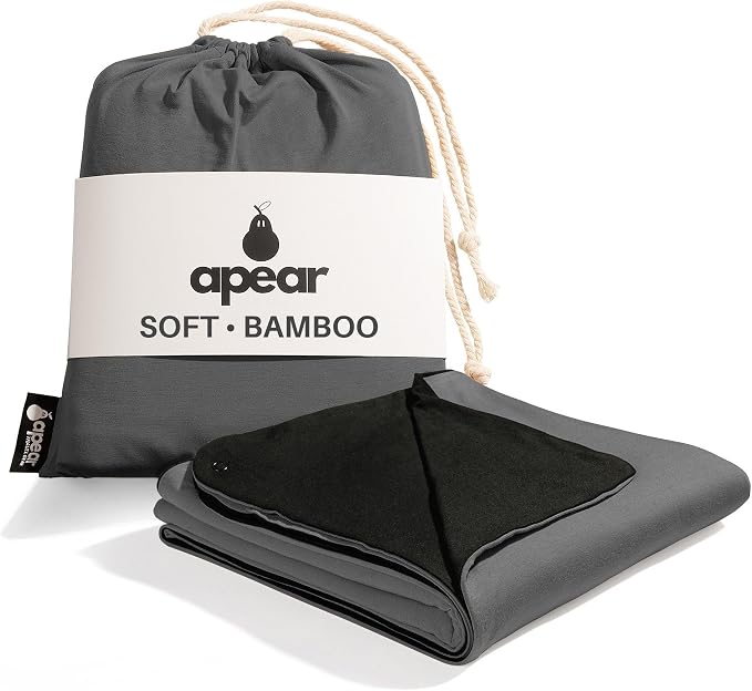 16-in-1 Compact Travel Blanket with Bag – Reversible, Ultra Soft Bamboo Airplane Blanket with Hidden Pocket – Packable for Flights & Travel Essentials (Semi-Weighted, Double Layer)