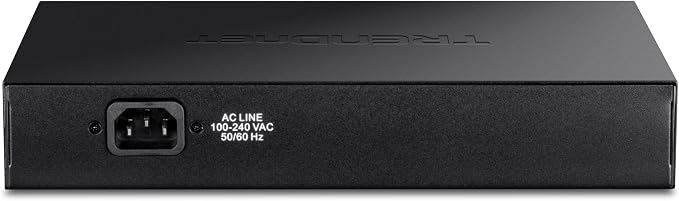TRENDnet 8-Port 10G Switch, TEG-S708, 8 x 10G RJ-45 Ports, 160Gbps Switching Capacity Rack mountable, Ethernet Splitter, NDAA & TAA Compliant, Lifetime Protection, Black