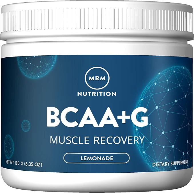 MRM BCAA + G Powder - Ultimate Recovery Drink - For Women & Men - Formula with Branched-Chain Amino Acids & Glutamine, Supports Muscle Recovery, Vegan, Keto, Gluten-Free - 27 Servings, Lemonade Flavor