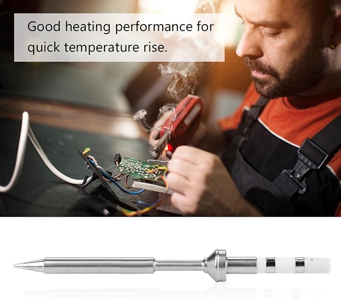 Soldering Iron Tips TS100, 7pcs Mini Stainless Steel Replacement Tips for Electric Pen Solder Station Mechanic Welding Tool Combo