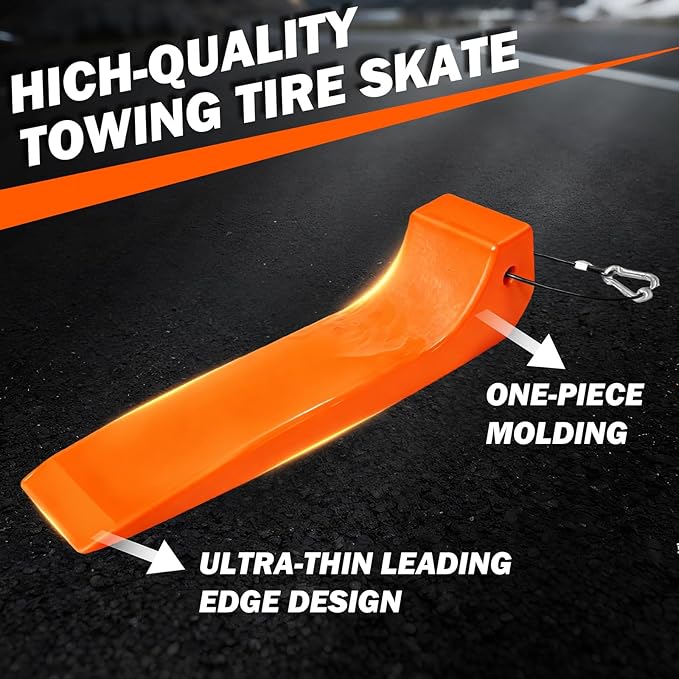 YATOINTO Tire Skates for Car Haulers Flat Beds Wreckers and Rollback Carriers, 4 Pack