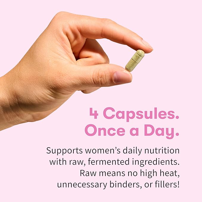 Garden of Life Vitamin Code Multivitamines pour Femmes de 50 ans et plus, Vitamines B, A, C, D3, E et K, CoQ10, Probiotiques et Enzymes, pour Femmes de 50 ans et plus, 240 Gélules