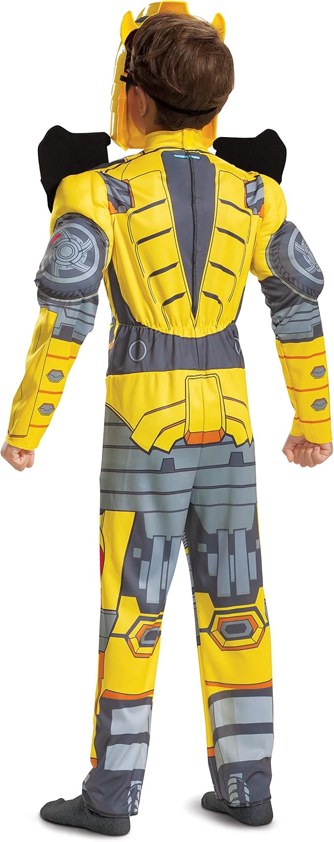 Disguise Kid's Transformers Bumblebee Muscle Costume - Child Bumblebee Cosplay Outfit - Boys & Girls Transformers Costumes L