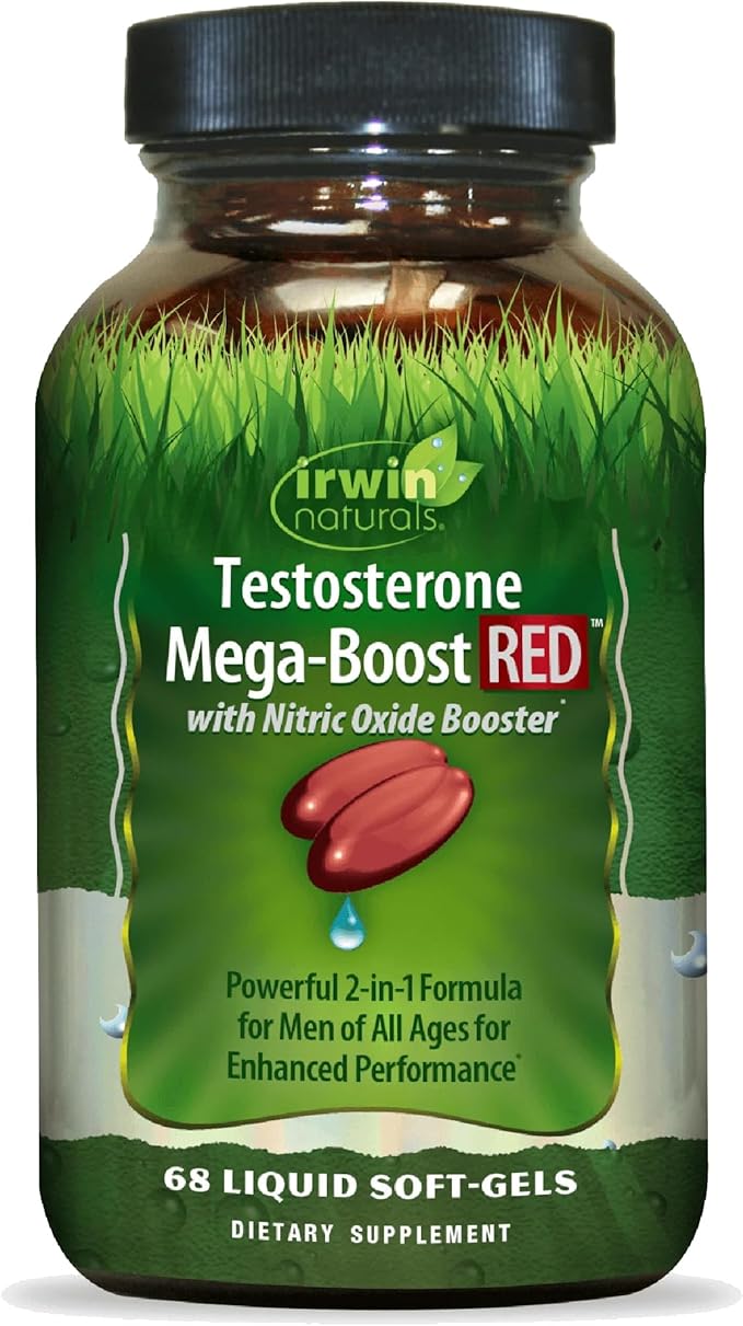 Irwin Naturals Testosterone Mega Boost Red 68 Sgels
