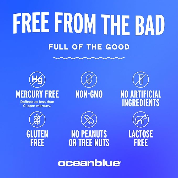 Oceanblue 2100 トリプルストレングス オメガ3 フィッシュオイル ターメリック配合 | ゲップが出にくい オメガ3 コンボ サプリメント クルクミン EPA DHA DPA配合 | 心臓と関節の健康をサポート | 60粒ソフトジェル