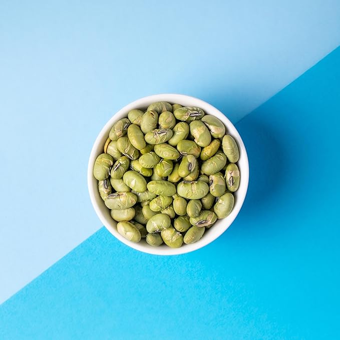 The Only Bean Crunchy Dry Roasted Edamame Snacks (Sea Salt), Healthy High Protein(11g) Keto Food, Low Carb Gluten Free Office Vegan Food 100 Calorie Snack Pack, 0.9oz 10 Pack