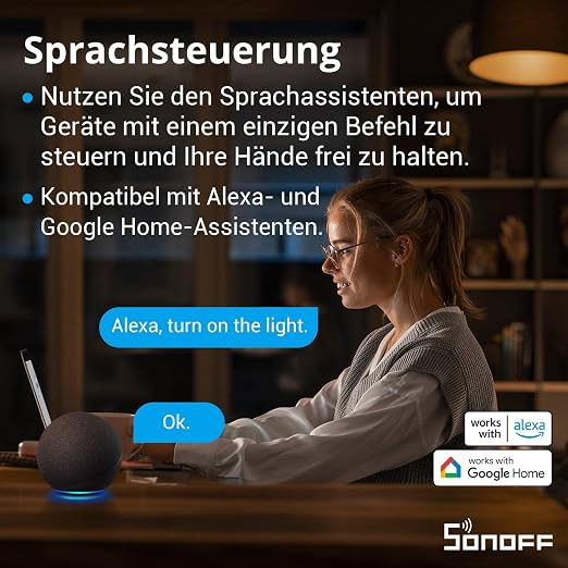 SONOFF ZBMINIR2 Zigbee Smart Switch, Zigbee 3.0 Lict Switch, Compatible with Alexa & Google Home, Zigbee Hub Required, Neutral Line Required