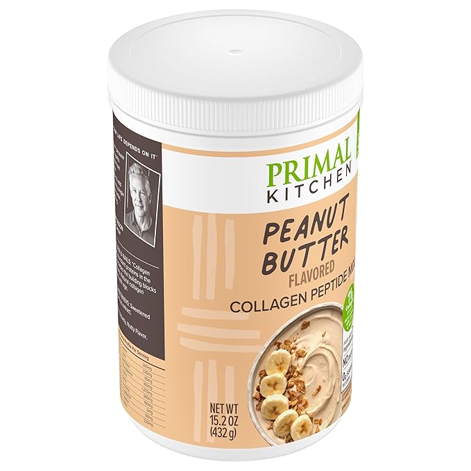 Primal Kitchen Peanut Butter Flavor Collagen Fuel® Drink Mix, Collagen Peptides, No Dairy, 14.3 Ounces