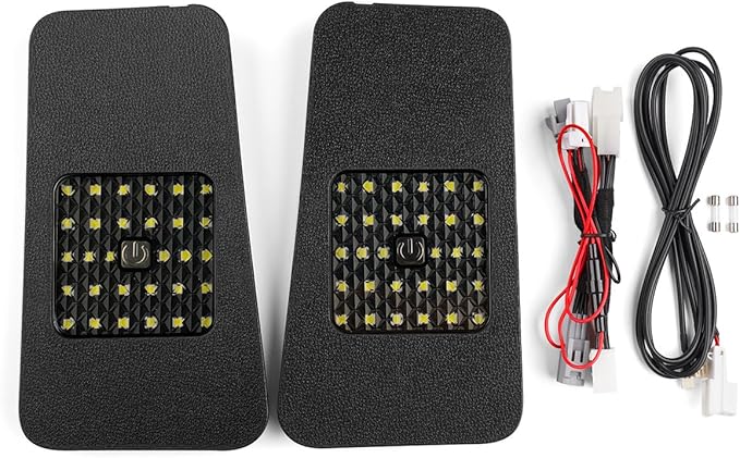 Powerty Compatible with LED Lights Toyota Highlander 2023 2022 2021 2020 Cargo Lamps Decorative Atmosphere Lamp Trunk Ceiling Lighting 2 PCS (Only for Electric Tailgate Versions, Not fit 2024)