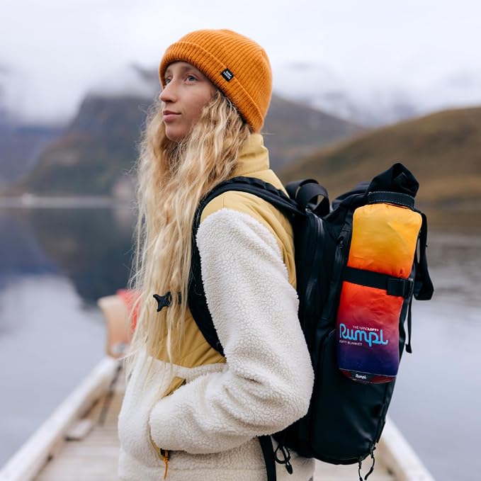 Rumpl NANOLOFT Puffy Blanket - Patina Pixel Fade - Travel