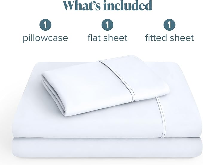 Bare Home Twin XL Sheet Set - 1800 Ultra-Soft Microfiber Twin Extra Long Bed Sheets - Double Brushed - Deep Pockets - Easy Fit - 3 Piece Set - Bedding Sheets & Pillowcases (Twin XL, White)