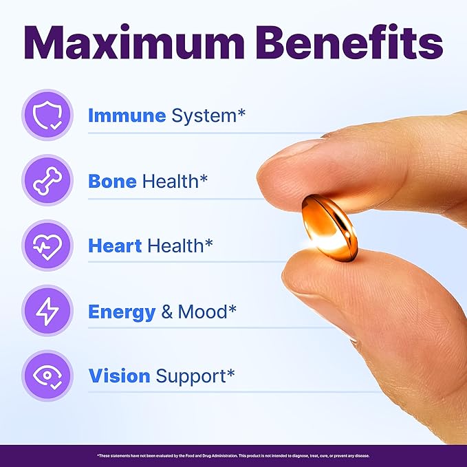 InnovixLabs Vitamine D3 K2 - 5000 UI Vitamine D3 Plus 600 mcg Vitamine K2 MK4 et MK7 pour une absorption maximale du calcium, soutient la santé des os, le système immunitaire, la santé cardiaque, testé par des tiers, sans gluten, 60 gélules (lot de 2)