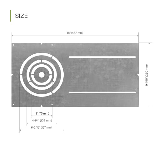 ASD 24 Pack 18 Inch New Construction Mounting Plate Round Hole - 3/4/6 Inch Flat Galvanized Steel Wafer Light Rough In Plate, Universal Light Fixture Mounting Bracket for LED Recessed Lighting