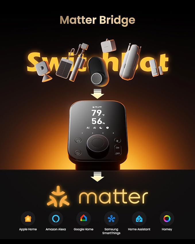 SwitchBot Universal Remote Control with Hub 3, Multi-use Smart Remote with Customize App, Control 25 IR/Bluetooth Devices and 10 Scenes, Compatible with TV/AC/SwitchBot BLE Devices