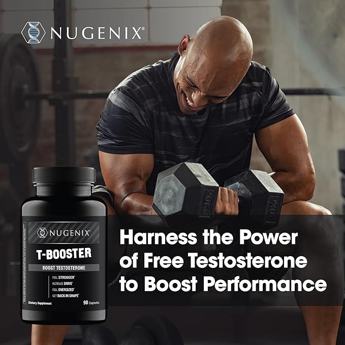 Nugenix T Booster - Free Testosterone Booster Supplement for Men, 90 Count