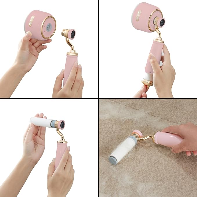SALAV LR-900 Retro Edition Fabric Shaver and Lint Roller (Rose)