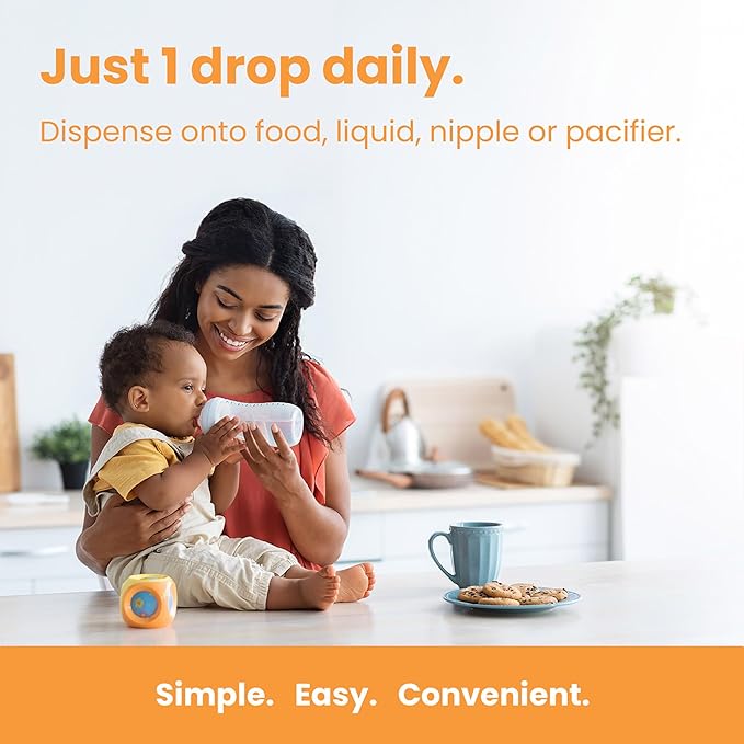 Mother's Promise Gouttes de Vitamine D Bio pour Bébé | 100% Végétal | Croissance Saine & Développement Osseux | Dès la Naissance | 180 Doses | Vitamine D3 Liquide pour Nourrissons & Tout-Petits | 400 UI pour Bébés