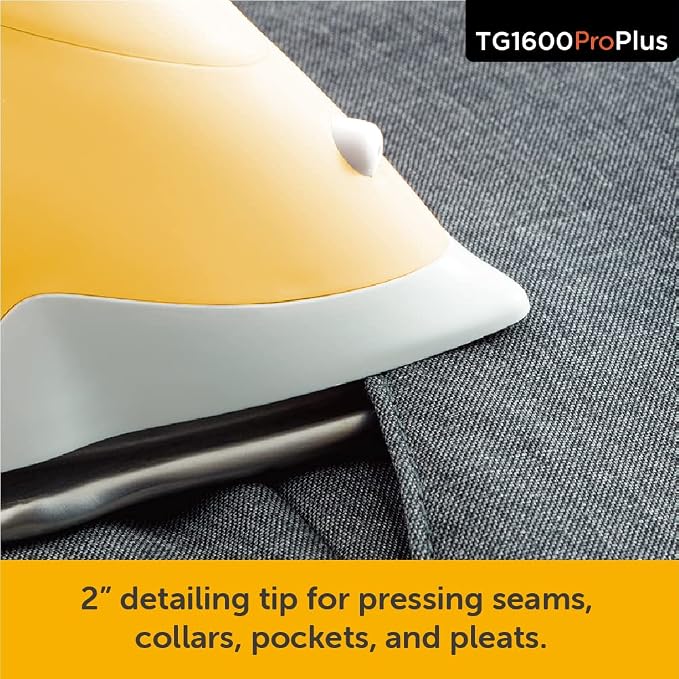 oliso TG1600 ProPlus Auto-Lift Steam Iron - Sewing Quilting & Clothes Ironing – 1800W, Butterscotch