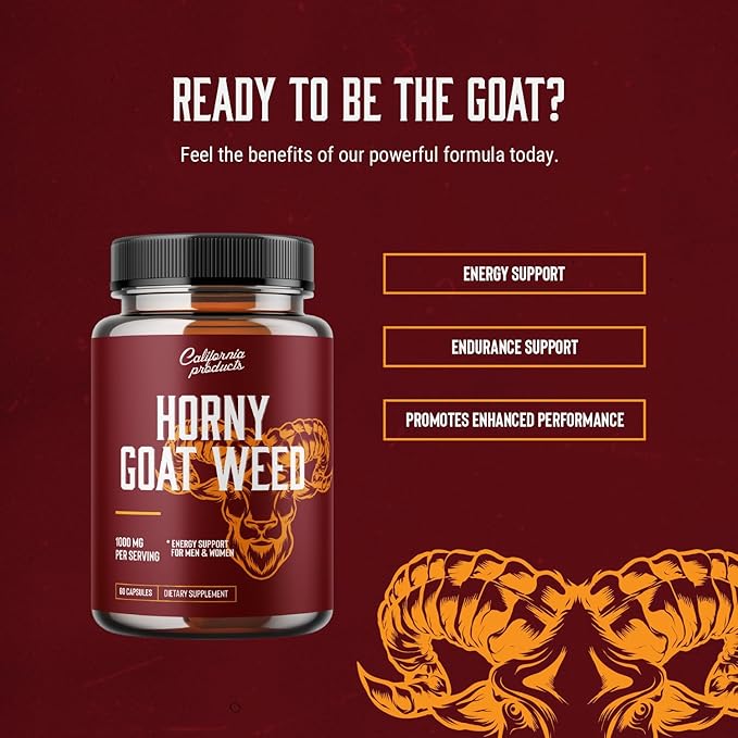 Horny Goat Weed Complex - Male Enhancement Pills and Natural Testosterone Booster for Men Male Performance Pre Workout Supplements Muscle Growth