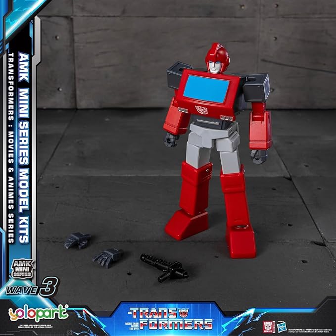 YOLOPARK Transformers Toys 6+1 Pack,AMK MINI WAVE3 Series 4.7" Highly Articulated TF3 Optimus Prime and Megatron,IDW Orion Pax and Bumblebee,G1 Ironhide Rachet Action Figures for Ages 8+,No Converting
