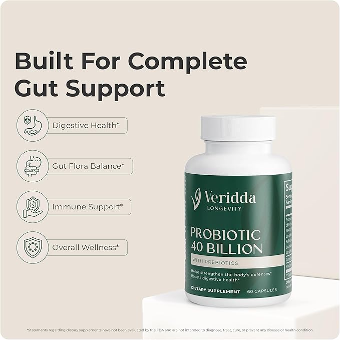 Trio pour le soutien intestinal, immunitaire et anti-inflammatoire - Vitamine D3, Probiotique 40 milliards, Magnésium Glycinate