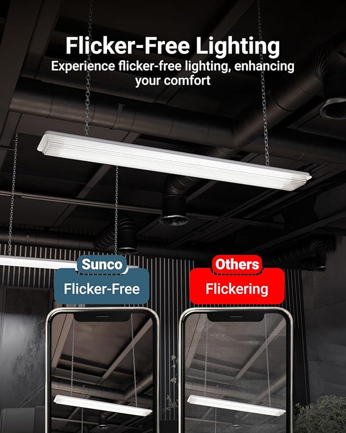 Sunco 10 Pack T8 LED Bulbs 4 Foot, Tube Light Bulbs Ballast Bypass, 48 Inch Fluorescent Replacement, 2200 LM, 18W, 5000K Daylight, Single Ended Power, Type B, Clear Lens UL