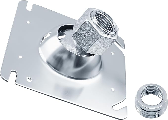 SIHAI 5 Packs 4-Inch Square Swivel Pendant Fixture Hanger Cover, Heavy Duty for Mounting on Flat/Sloped Ceilings, Fits 4" Square Electrical Box, 1/2" & 3/4" Conduit